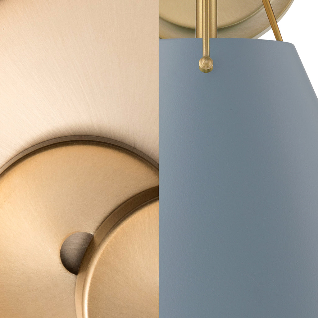 Crystorama Crystorama Xavier 6 Light Vibrant Gold + Blue Chandelier
