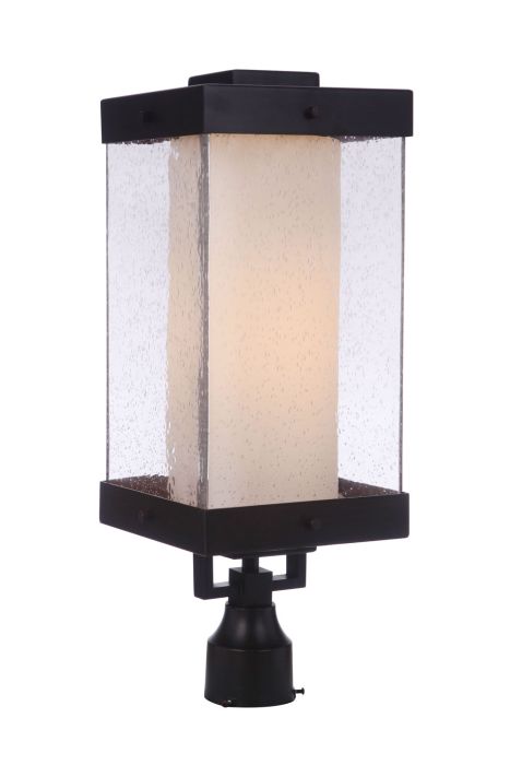 Antique Hardware Hayner 1 Light Outdoor Post Mount in Midnight Post