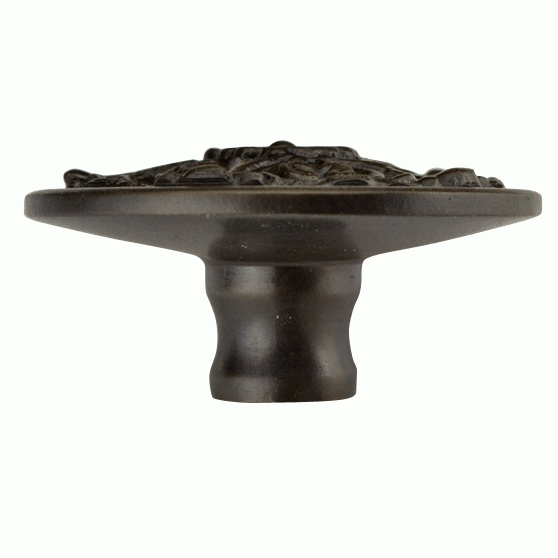 2 Inch Solid Brass Victorian Floral Cabinet & Furniture Knob (Several Finishes Available)