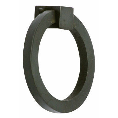 3 Inch Mission Style Solid Brass Drawer Ring Pull (Several Finishes Available)