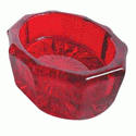 Set of 4 Salt Cellars - Oval Salts in Ruby Red COPPER MOUNTAIN HARDWARE