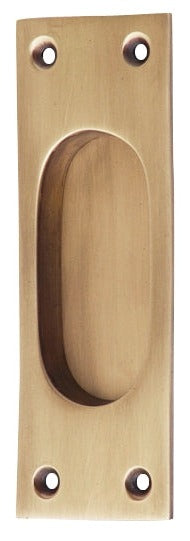 5 Inch Solid Brass Traditional Style Rectangular Pocket Door (Several Finishes Available)