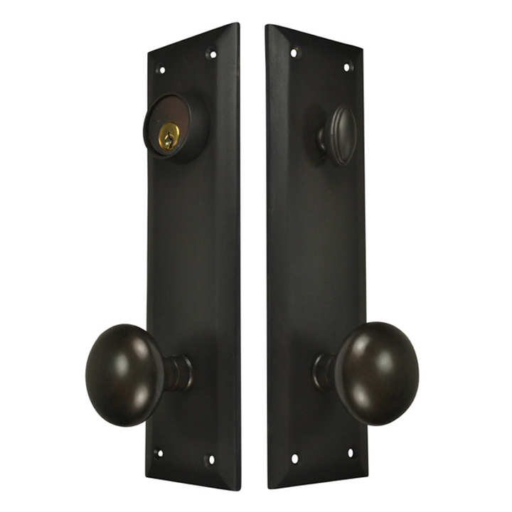 COPPER MOUNTAIN HARDWARE Quaker Style Single-Door Deadbolt Entryway Set Several Finishes