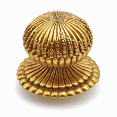 1 1/4 Inch Symphony Elegance Sonata Round Cabinet Knob (Paris Brass Finish) SCHAUB