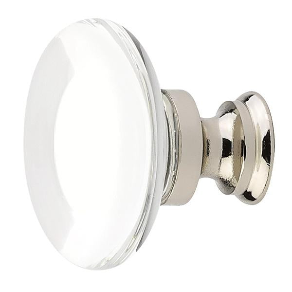 1 3/4 Inch Clear Crystal Glass Providence Cabinet & Furniture Knob EMTEK