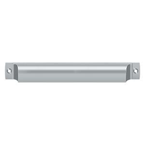 7 Inch Solid Brass Rectangular Shell Cabinet & Furniture Cup Pull (Several Finishes Available) DELTANA
