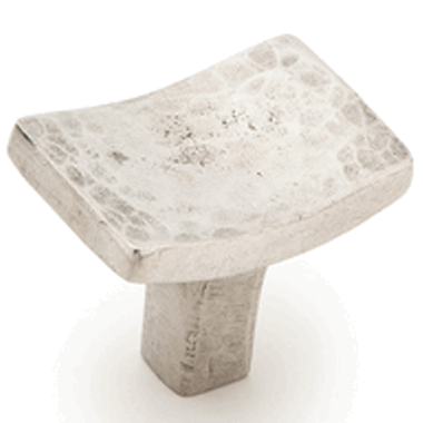 1 3/4 Inch Martello Rectangle Knob (Britannium Finish) SCHAUB